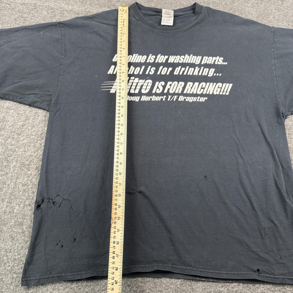 Snap on Nitro Racing Shirt Mens 2XL Black NHRA Drag Racing Trashed Distressed - Picture 11 of 15